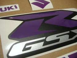 Suzuki Gixer srad 750 purple custom sticker set