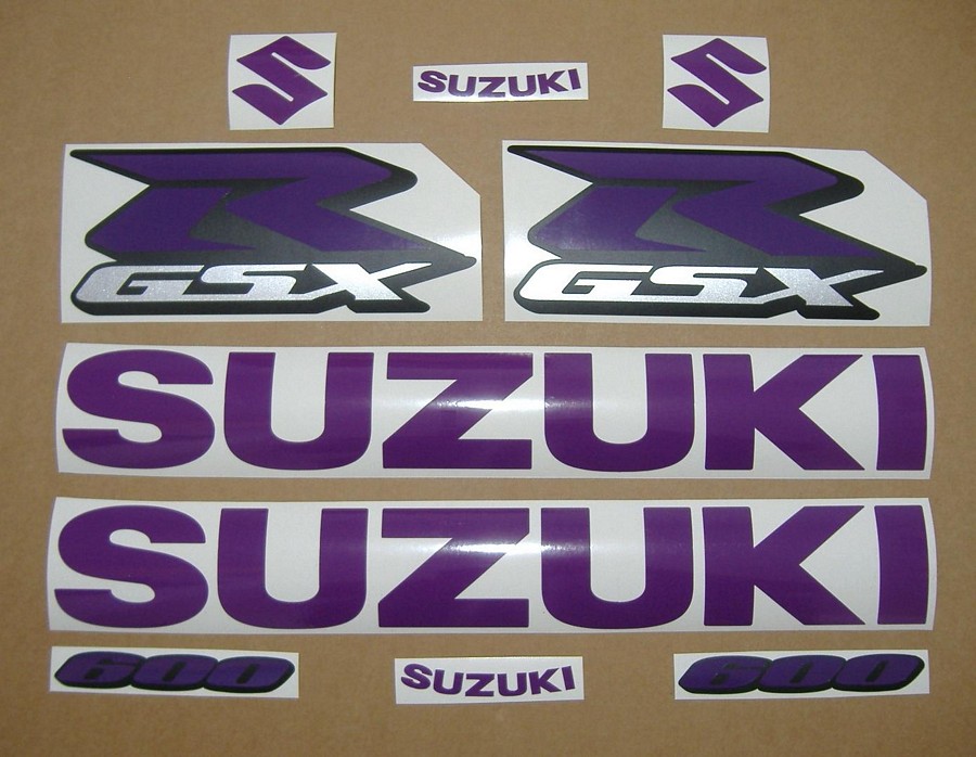 Suzuki Gixxer 600 purple decal set