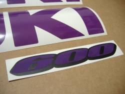 Suzuki Gixxer srad 600 purple custom decals