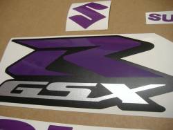 Suzuki GSXR 1000 purple custom decal set