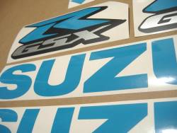 Suzuki Gixxer 750 light blue decal set