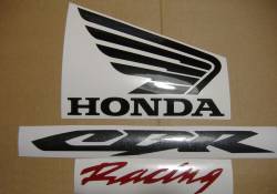 Honda 600RR 2006 silver full decals kit