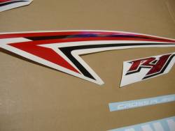 Yamaha YZF-R1 2009 14b white logo graphics