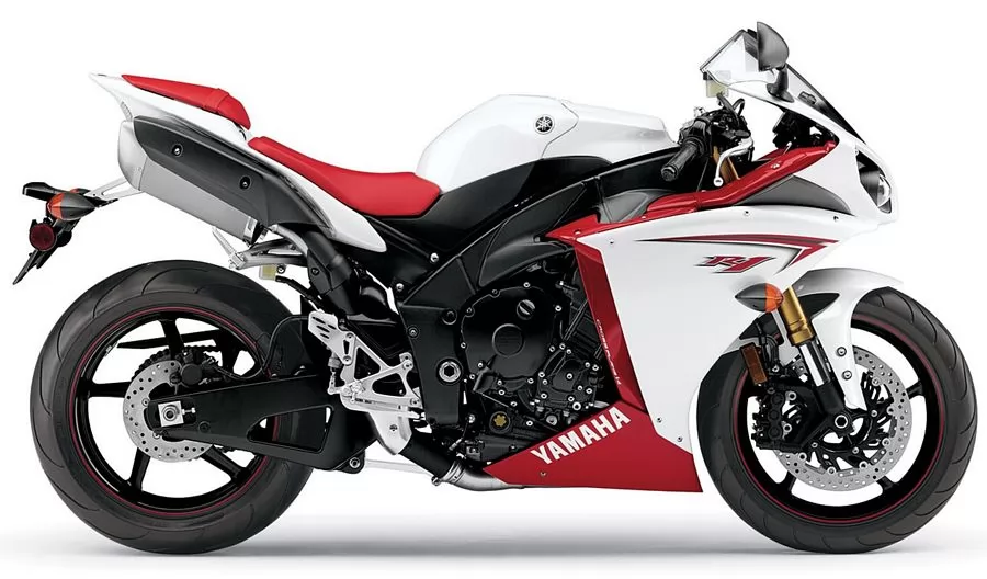 Yamaha R1 2009 RN22 14b white stickers