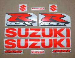 Suzuki GSXR 600 neon fluo red srad graphics