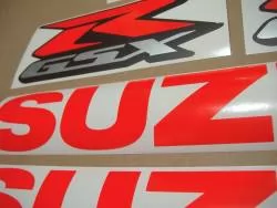 Suzuki Gixxer 750 neon red srad decal set