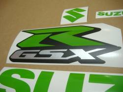 Suzuki Gixxer 600 lime green customized stickers