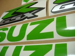 Suzuki GSXR 600 K5 lime green decals kit