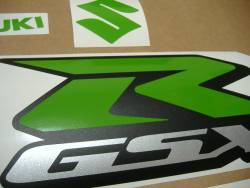 Suzuki GSXR 750 K5 lime green decals kit