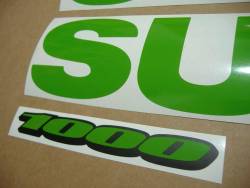 Suzuki GSX-R 1000 lime green custom stickers