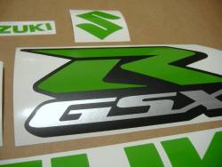 Suzuki GSXR 1000 lime green customized adhesives