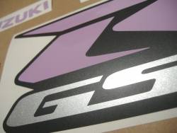 Suzuki Gixxer 600 violet srad decal set