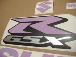 Suzuki GSX-R 600 light purple custom stickers kit