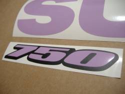 Suzuki GSXR 750 violet light purple decals 
