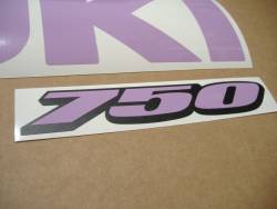 Suzuki GSX-R 750 violet custom stickers