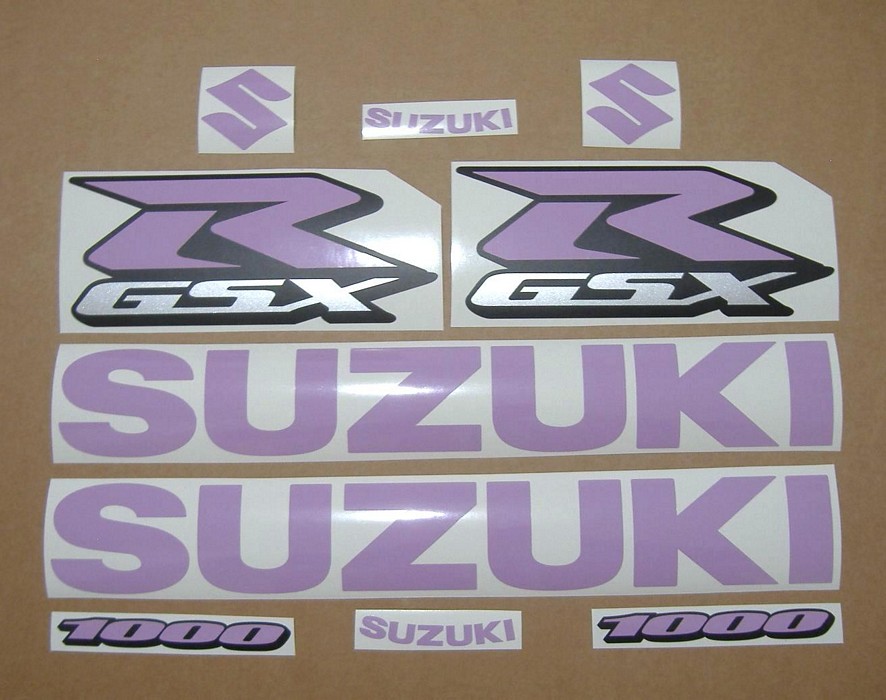 Suzuki GSXR 1000 violet customized adhesives