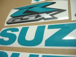 Suzuki Gixxer 1000 opal green customized stickers