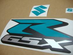 Suzuki GSX-R 750 opal blue-green srad graphics