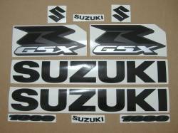 Suzuki GSXR 1000 black customized adhesives