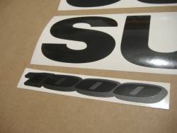 Suzuki GSXR 1000 stealth black decals kit