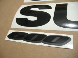 Suzuki GSX-R 600 stealth black custom stickers
