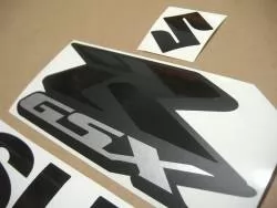 Suzuki GSXR 750 black customized adhesives