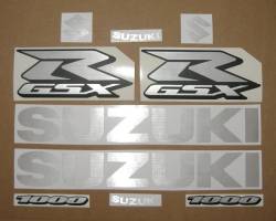 Suzuki GSXR 1000 brushed aluminium customized adhesives