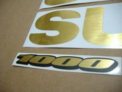 Suzuki GSXR 1000 golden inox custom graphics