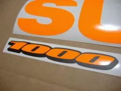 Suzuki GSXR 1000 neon fluo orange decals
