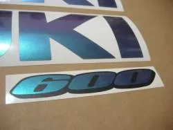 Suzuki GSXR 600 color changeable customized stickers