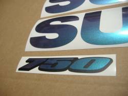 Suzuki GSXR 750 color changeable customized stickers