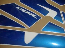 Honda CBR 600RR 2004 custom blue graphics set