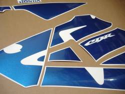 Honda CBR 600RR 2003 custom blue restoration stickers