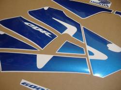 Honda CBR 600RR 2003 custom blue restoration decals