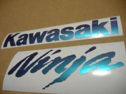 Kawasaki ZX6R Ninja color chameleon decal set