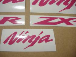 Kawasaki ZX10R Ninja hot pink decals kit