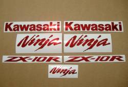 Kawasaki ZX10R Ninja chrome red custom graphics
