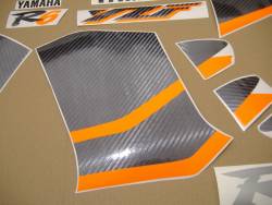 Yamaha R6 1999 5EB silver adhesives set