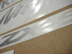 Kawasaki ZX6R Ninja brushed silver grey stickers