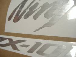 Kawasaki ZX10R Ninja brushed silver grey stickers