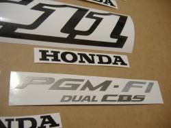 Honda X11 X-Eleven 1999 red decals kit