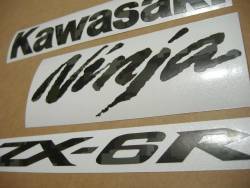Kawasaki Ninja ZX6R pixilated camouflage graphics logo