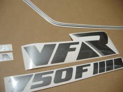 Honda VFR 750F 1988 Interceptor blue stickers kit