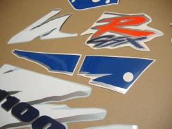 Suzuki GSX-R 1100 1995 white blue graphics kit