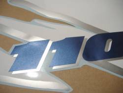 Suzuki GSXR 1100w 1995 white blue stickers set