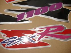 Suzuki GSX-R 1100w 1994 1995 red black decals 