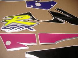 Suzuki GSXR 1100w 1995 black purple stickers set