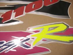 Suzuki GSX-R 1100 1995 black pink stickers kit