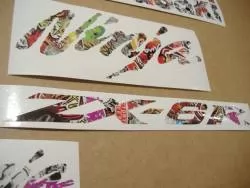 Kawasaki ZX6R Ninja graffiti decals set