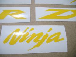 Kawasaki ZX-10R Ninja medium yellow decals set